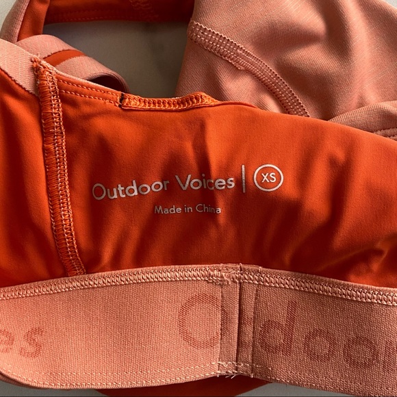 Outdoor Voices Doing Things Sports Bra in Poppy - Picture 6 of 7